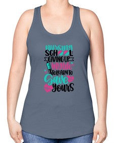 Nursing School Giving Style Style 1276# - nurse -Racerback Tank