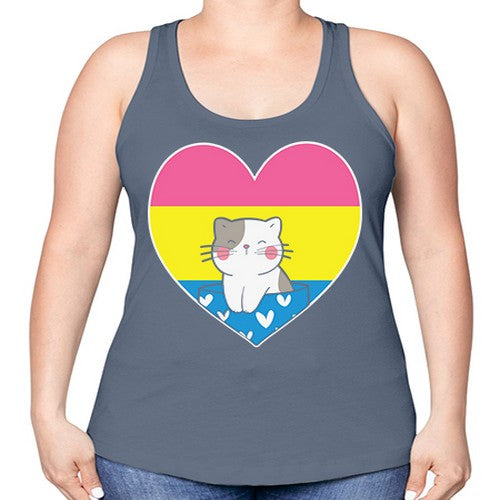 Pansexual Kawaii Cat Anime Art Anime 272# - anime -Racerback Tank