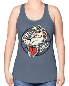 Pay the chills 201# - cartoon general -Racerback Tank