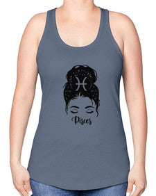 Pisces Woman - pisces -Racerback Tank