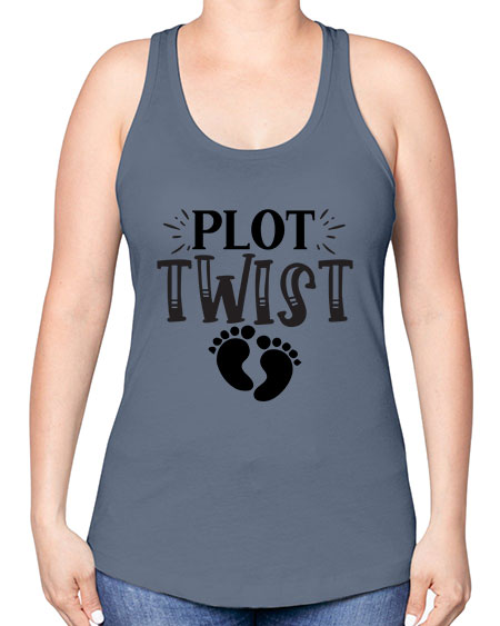 Plot Twist 438# - kids -Racerback Tank