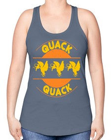 Quack Quack Style 21# - ducks -Racerback Tank