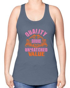 Quality service wnmatched value Style 347# - cleaner -Racerback Tank
