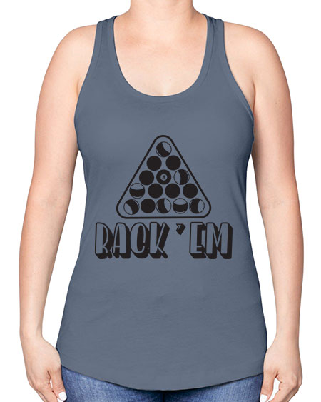Rack em 558# - billards -Racerback Tank
