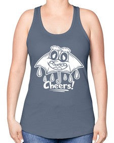 Rainy cheers 205# - cartoon general -Racerback Tank