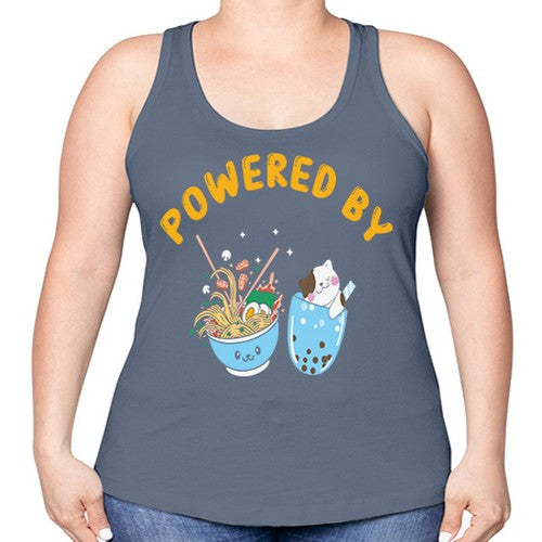 Ramen Bubble Tea Japanese Noodles Anime 278# - anime -Racerback Tank
