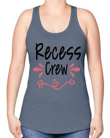 Recess Crew 748# - graduation -Racerback Tank
