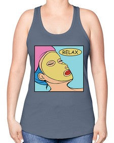 Relax 1013# - art pop art -Racerback Tank