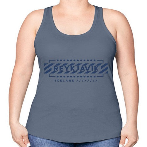 Reykjavik 1718# - cities -Racerback Tank