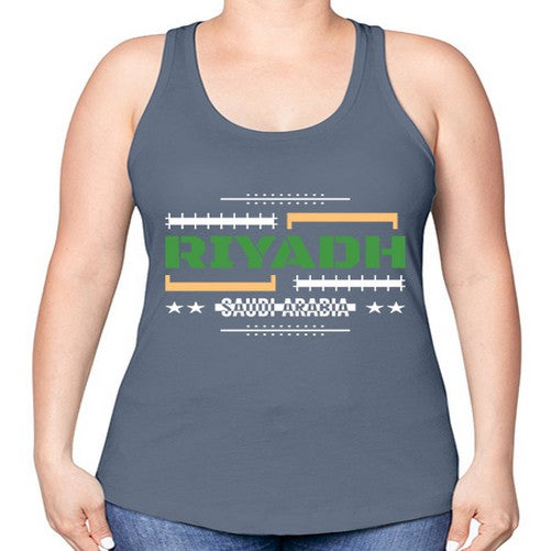 Riyadh 1741# - cities -Racerback Tank
