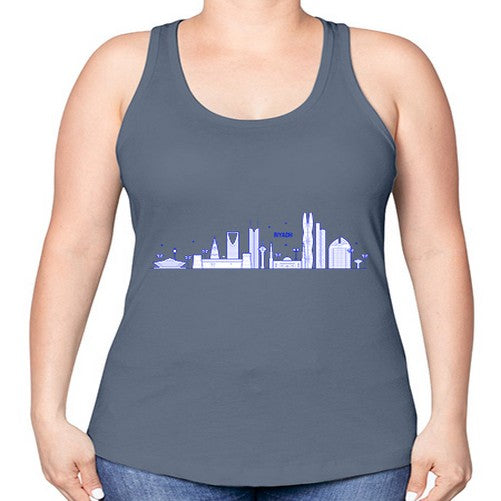 Riyadh 1743# - cities -Racerback Tank