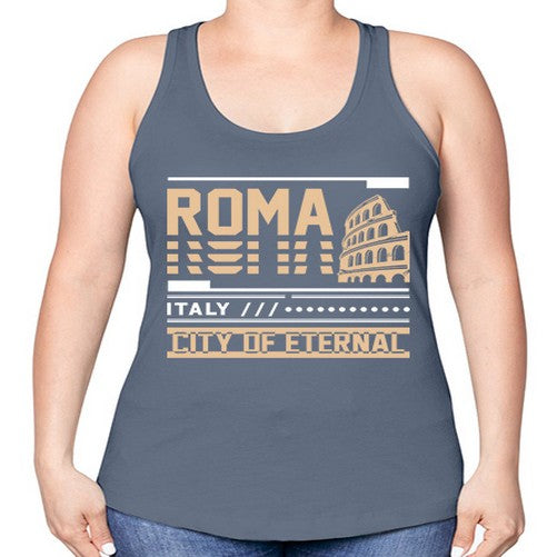 Roma 1745# - cities -Racerback Tank
