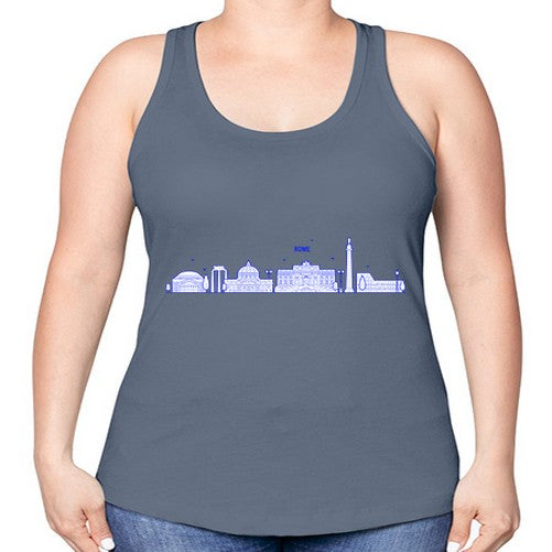 Rome 1751# - cities -Racerback Tank