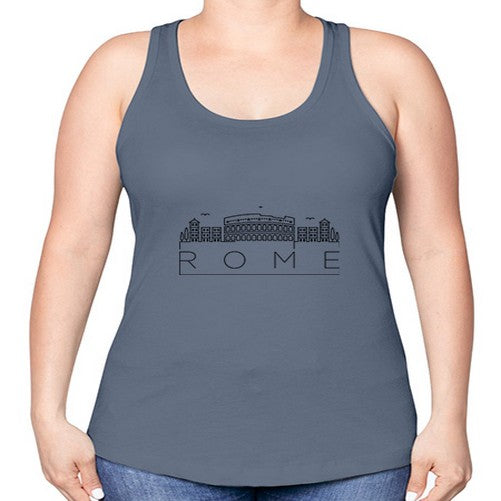 Rome Minimal Skyline 1747# - cities -Racerback Tank