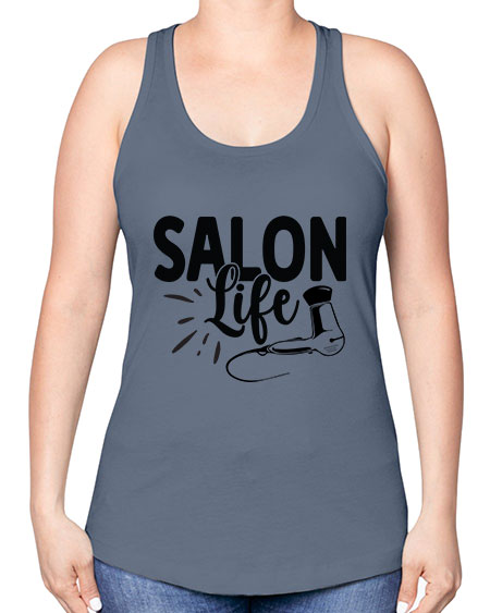 Salon Life 1364# - hairdresser -Racerback Tank