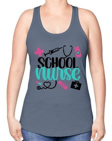 School Nurse Style Style 1378# - nurse -Racerback Tank