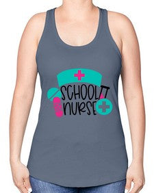 School Nurse Style Style 1379# - nurse -Racerback Tank