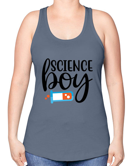 Science Boy 139# - general science -Racerback Tank
