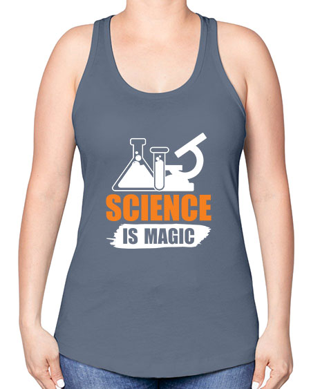 Science Is Magic 91# - general science -Racerback Tank