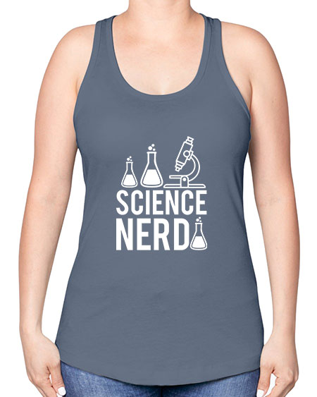Science Nerd 61# - general science -Racerback Tank
