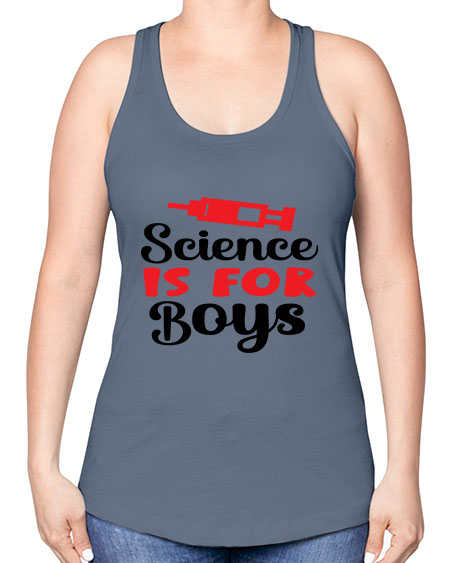 Science is for Boys 109# - general science -Racerback Tank