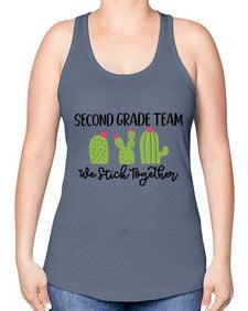 Second Grade Team 836# - second grade -Racerback Tank
