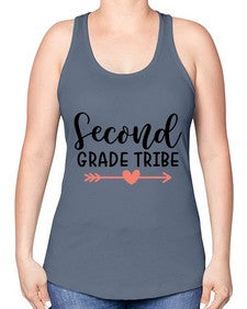 Second Grade Tribe 837# - second grade -Racerback Tank