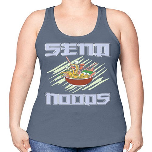 Send Noods Japanese Noodles Bowl Anime 282# - anime -Racerback Tank