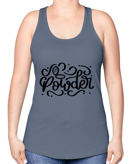 SinglePowder Style 24# - beauty - fashion -Racerback Tank