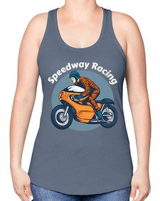 Speedway racing 64# - motorcycle -Racerback Tank