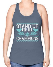 Stand up for the champions 38# - boats -Racerback Tank