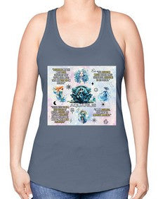 Straight Aquarius 468# - aquarius -Racerback Tank