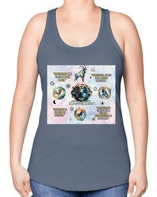 Straight Capricorn 471# - capricorn -Racerback Tank