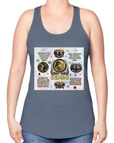 Straight Gemini 472# - gemini -Racerback Tank
