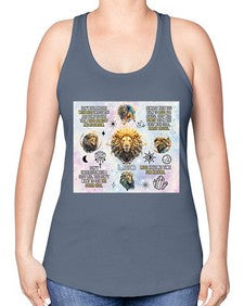 Straight Leo 473# - leo -Racerback Tank