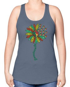 Sunflower Fist Juneteenth Black History 24# - black juneteenth -Racerback Tank