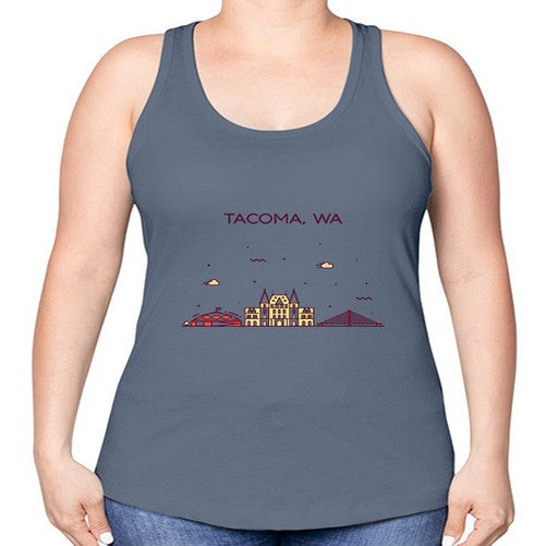 TacomaWA 1930# - cities -Racerback Tank