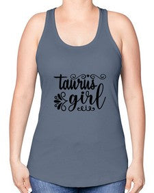 Taurus girl 499# - taurus -Racerback Tank