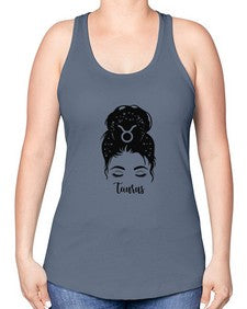 Taurus woman - taurus -Racerback Tank