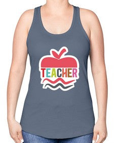 Teacher 1445# - teacher -Racerback Tank