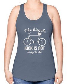 The bicycle kick is not easy to do 3# - bicycle -Racerback Tank