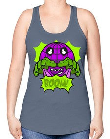 The boomdays 249# - cartoon general -Racerback Tank