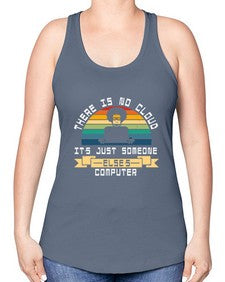 There is no cloud 11# - computer -Racerback Tank