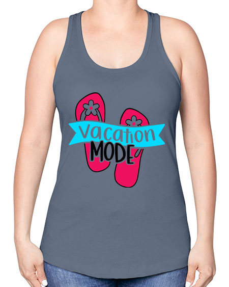 Vacation Mode Style 8# - summer -Racerback Tank