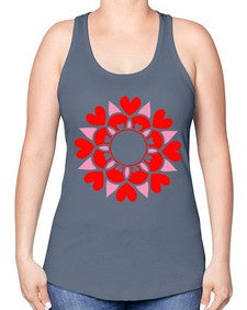 ValentineMandalaOPT 1194# - mandala -Racerback Tank