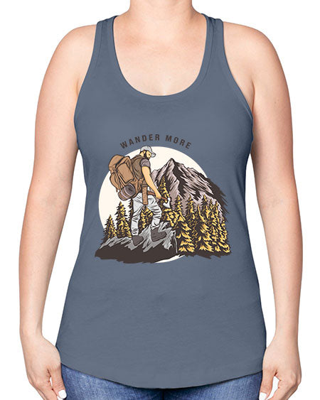 Wander More 3# - nature -Racerback Tank