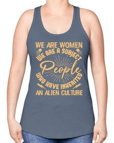 We are women we are people 42# - ufo -Racerback Tank