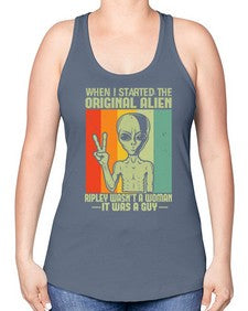 When I started the original alien 45# - ufo -Racerback Tank