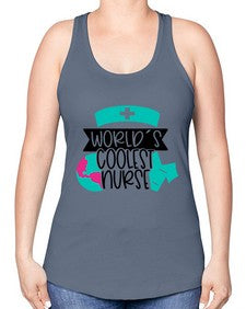 Worlds Coolest Nurse Style Style 1659# - nurse -Racerback Tank