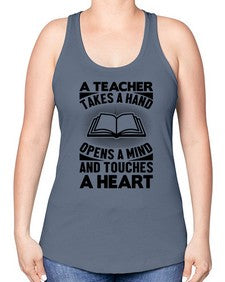 a teacher 2# - teacher -Racerback Tank